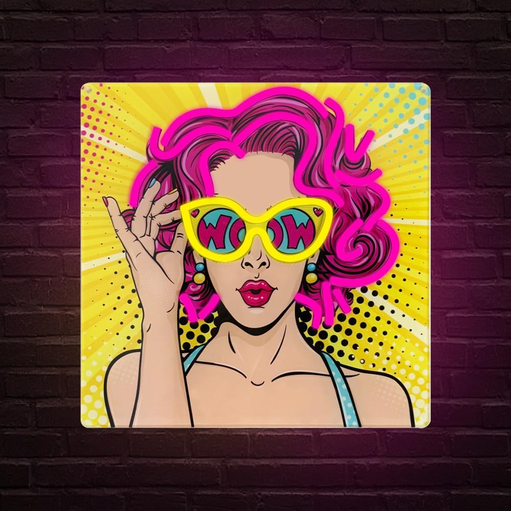 Wow Lady Neon Signs for Wall D - đánh giá và giá Lighting Decor Wow