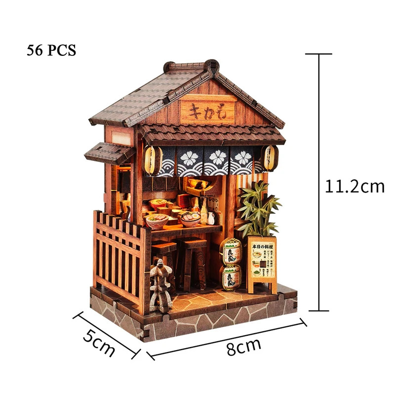 DIY Wooden Mini Casa Japanese  - đánh giá và giá Japanese Lighting Decor