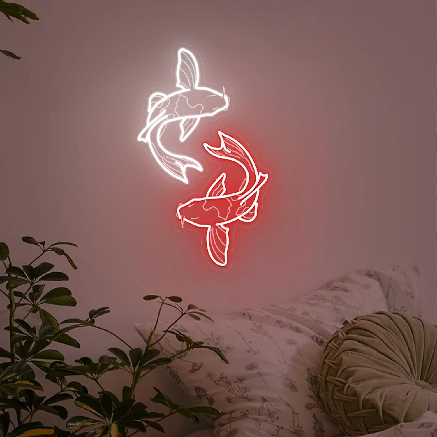 Koi Fish Neon Sign USB LED Neo - đánh giá và giá Japanese Lighting Decor