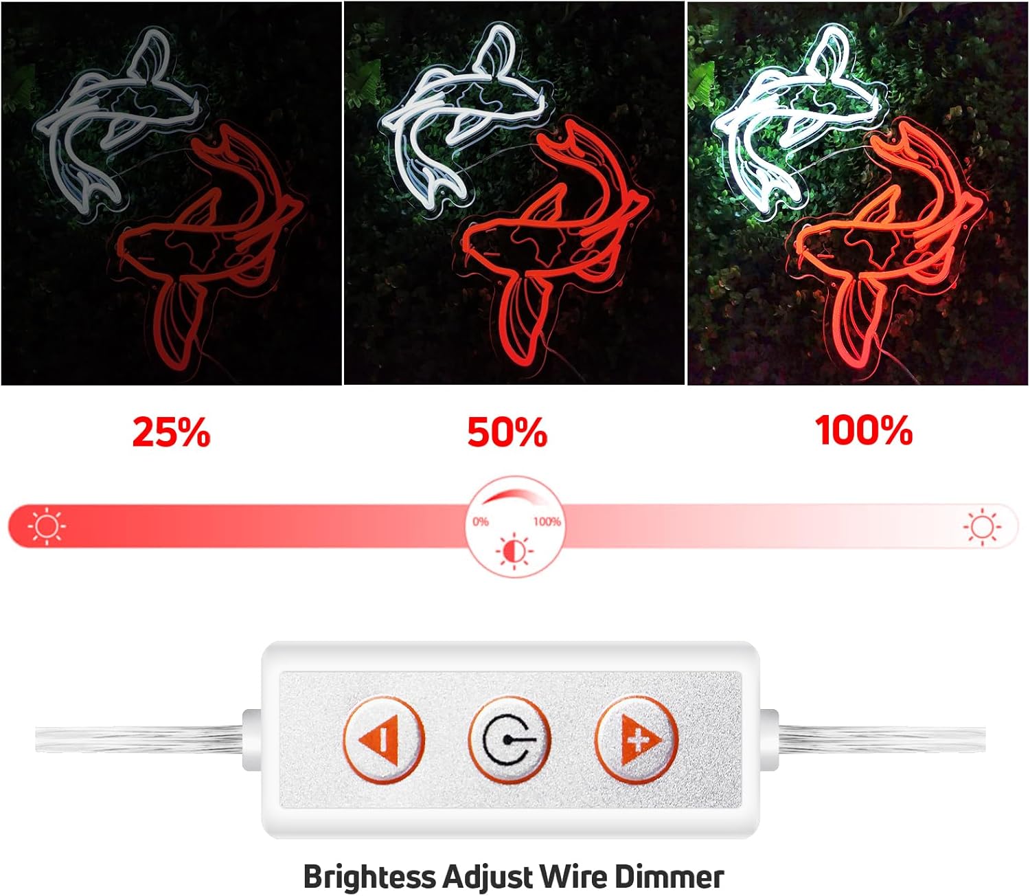 Koi Fish Neon Sign USB LED Neo - đánh giá và giá Japanese Lighting Decor