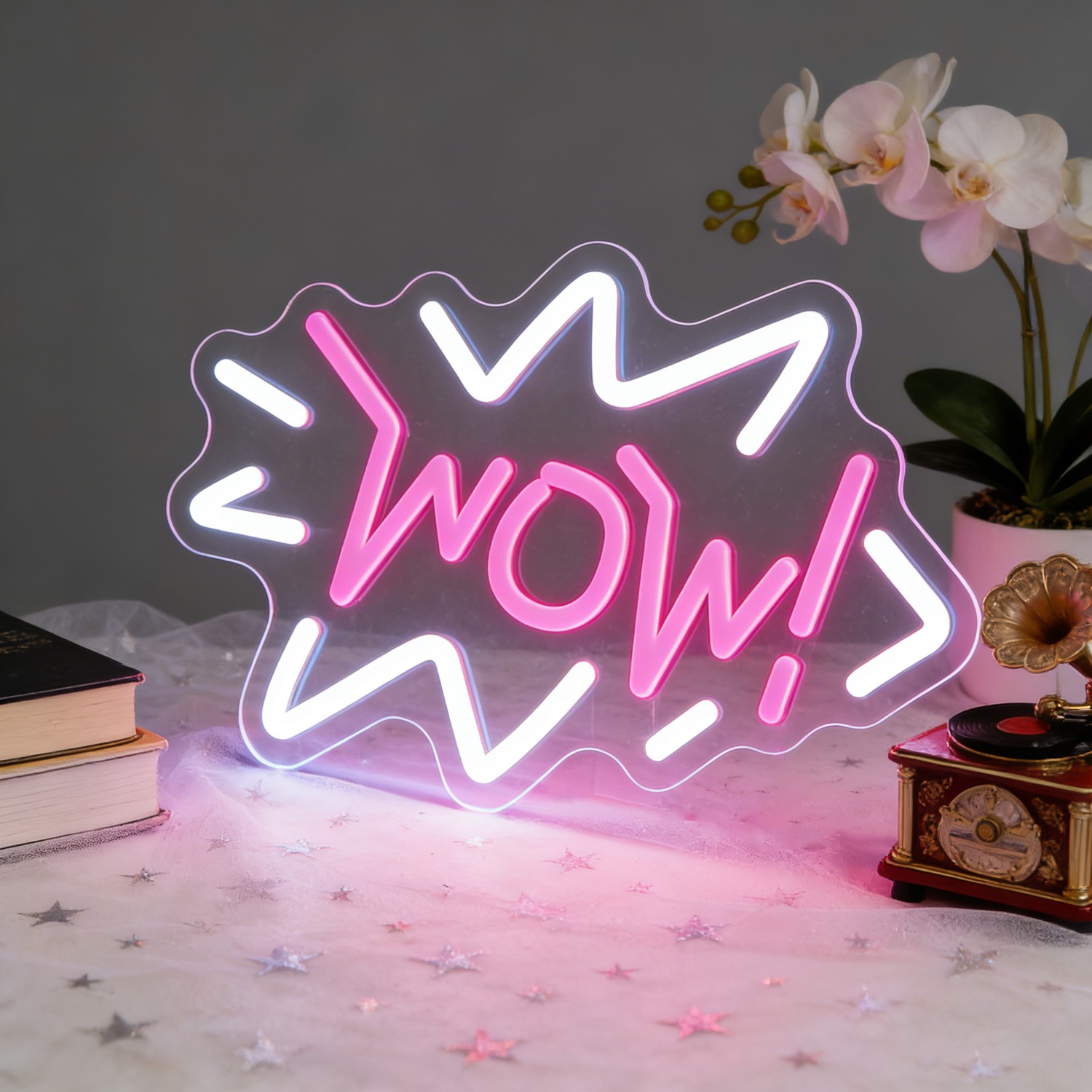 Wow Neon Sign LED Pop Art Marq - đánh giá và giá Lighting Decor Wow