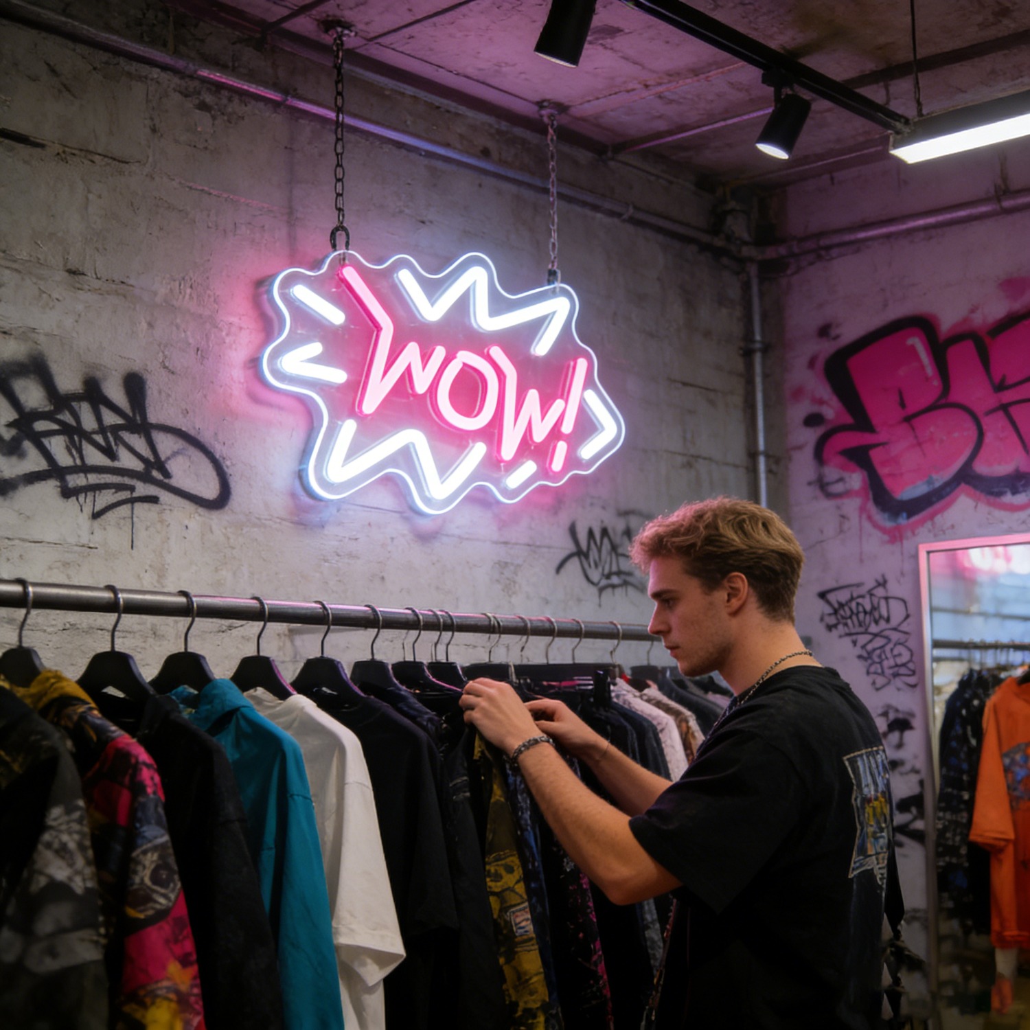 Wow Neon Sign LED Pop Art Marq - đánh giá và giá Lighting Decor Wow
