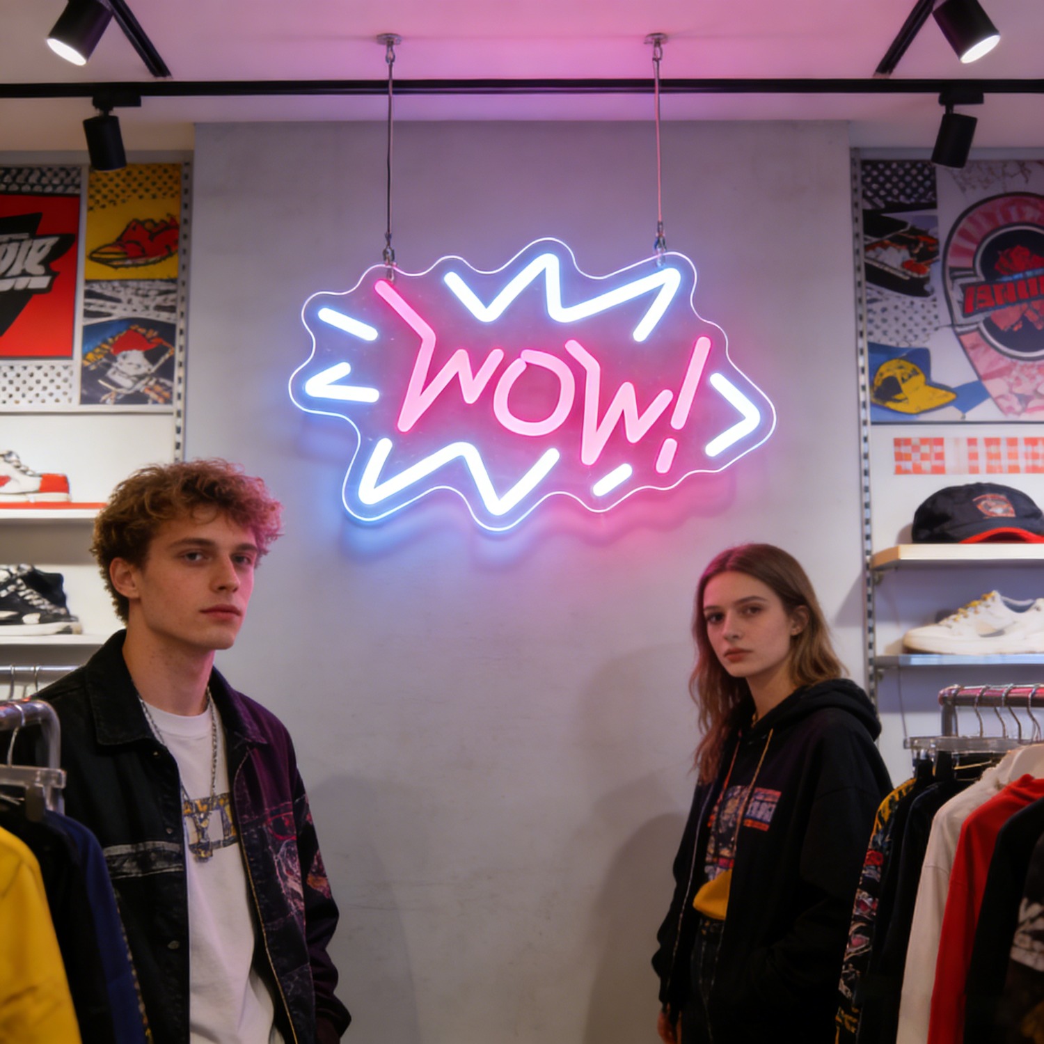 Wow Neon Sign LED Pop Art Marq - đánh giá và giá Lighting Decor Wow