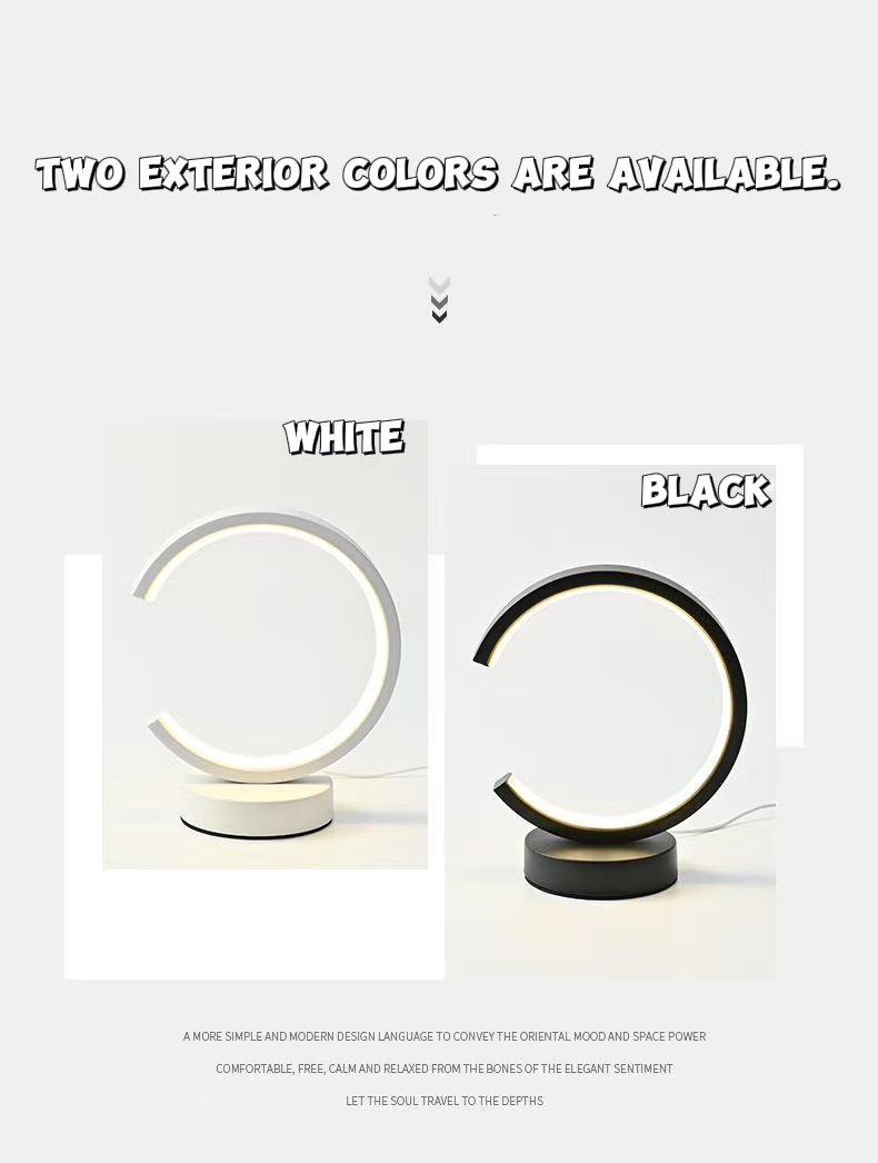 20CM LED Simple Circular Ring  - đánh giá và giá Decor Lighting Table Lamps