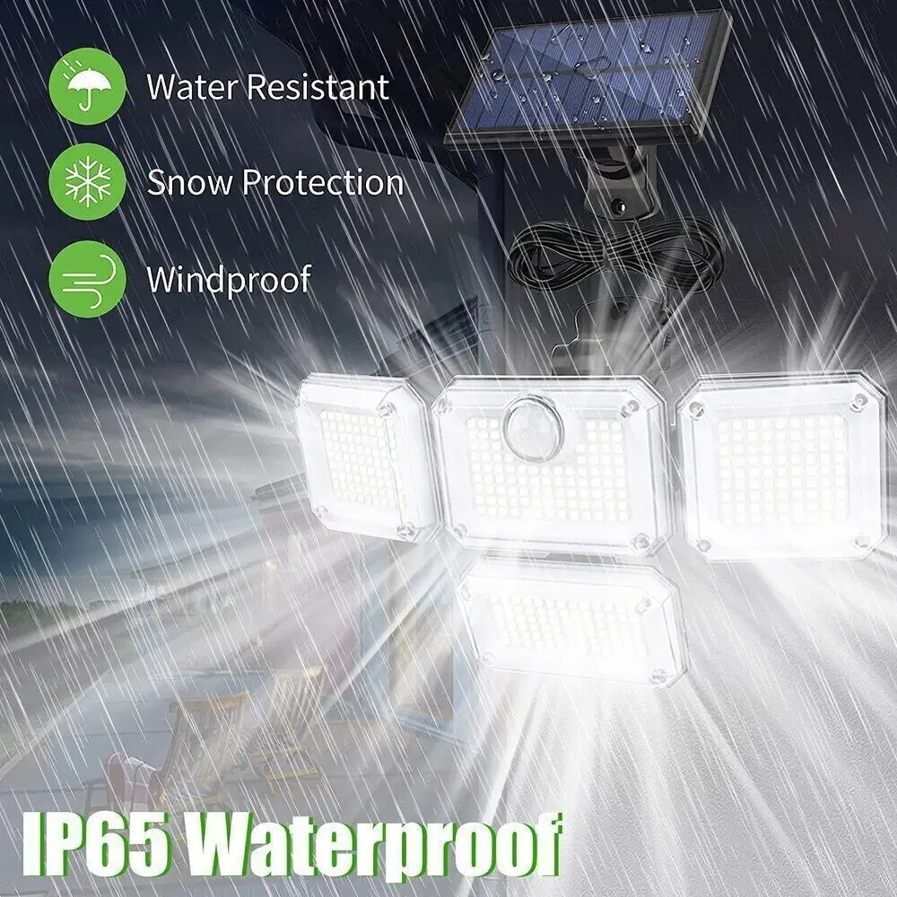 333 LED Solar Outdoor Wall Lam - đánh giá và giá Garage Lighting Decor