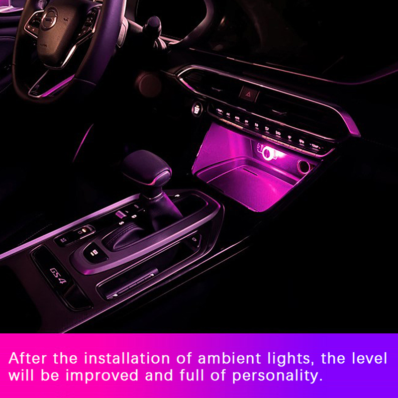 Portable Car USB Ambient Light - đánh giá và giá Lighting Interior Decor