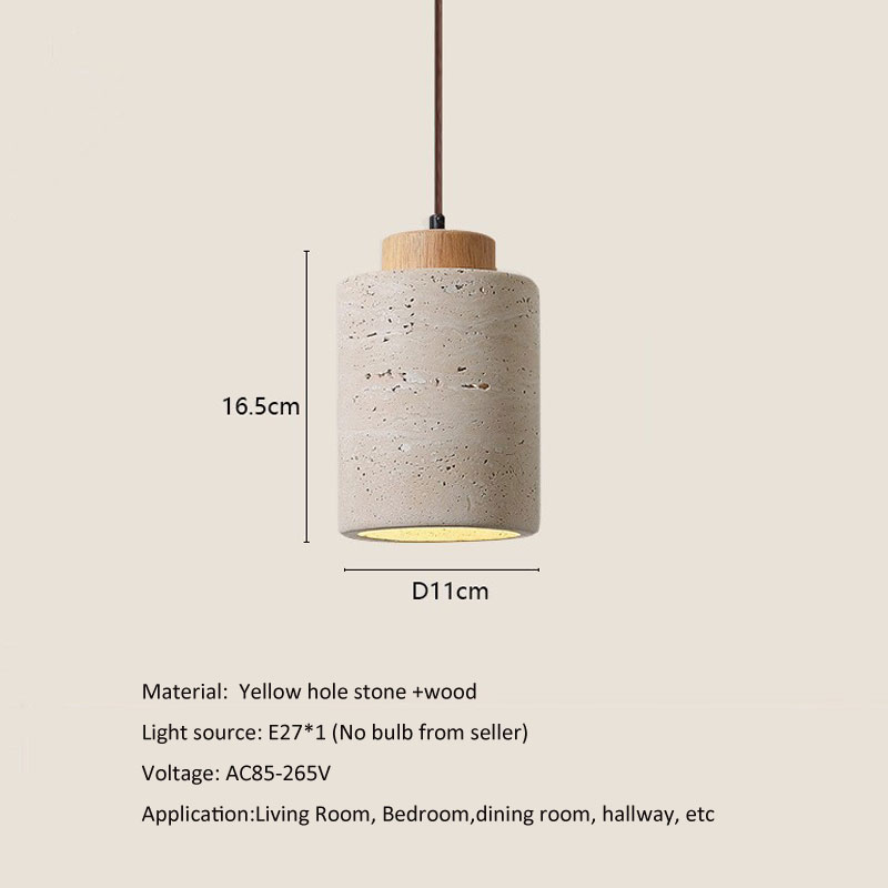 Natural Yellow Cave Stone Pend - đánh giá và giá Japanese Lighting Decor