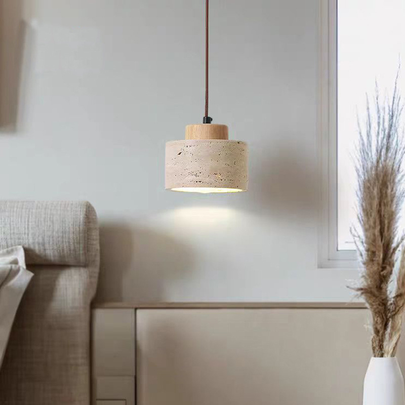 Natural Yellow Cave Stone Pend - đánh giá và giá Japanese Lighting Decor