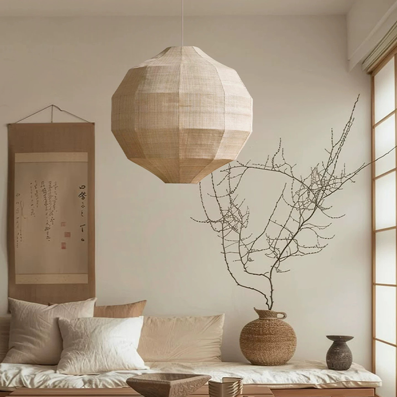 Japanese Wabi Sabi Fabric E27  - đánh giá và giá Japanese Lighting Decor