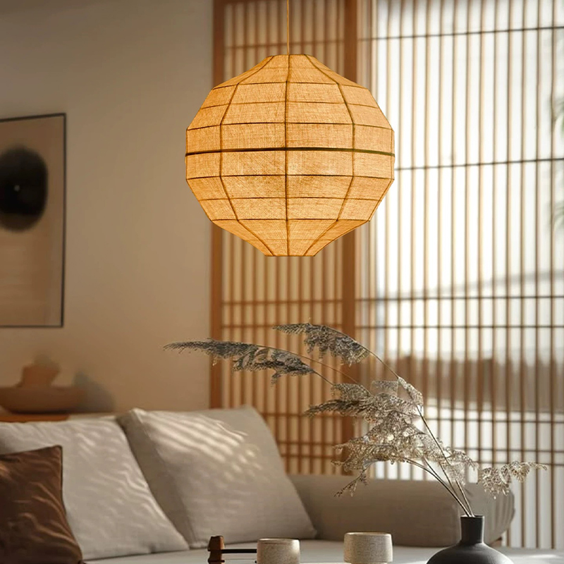 Japanese Wabi Sabi Fabric E27  - đánh giá và giá Japanese Lighting Decor